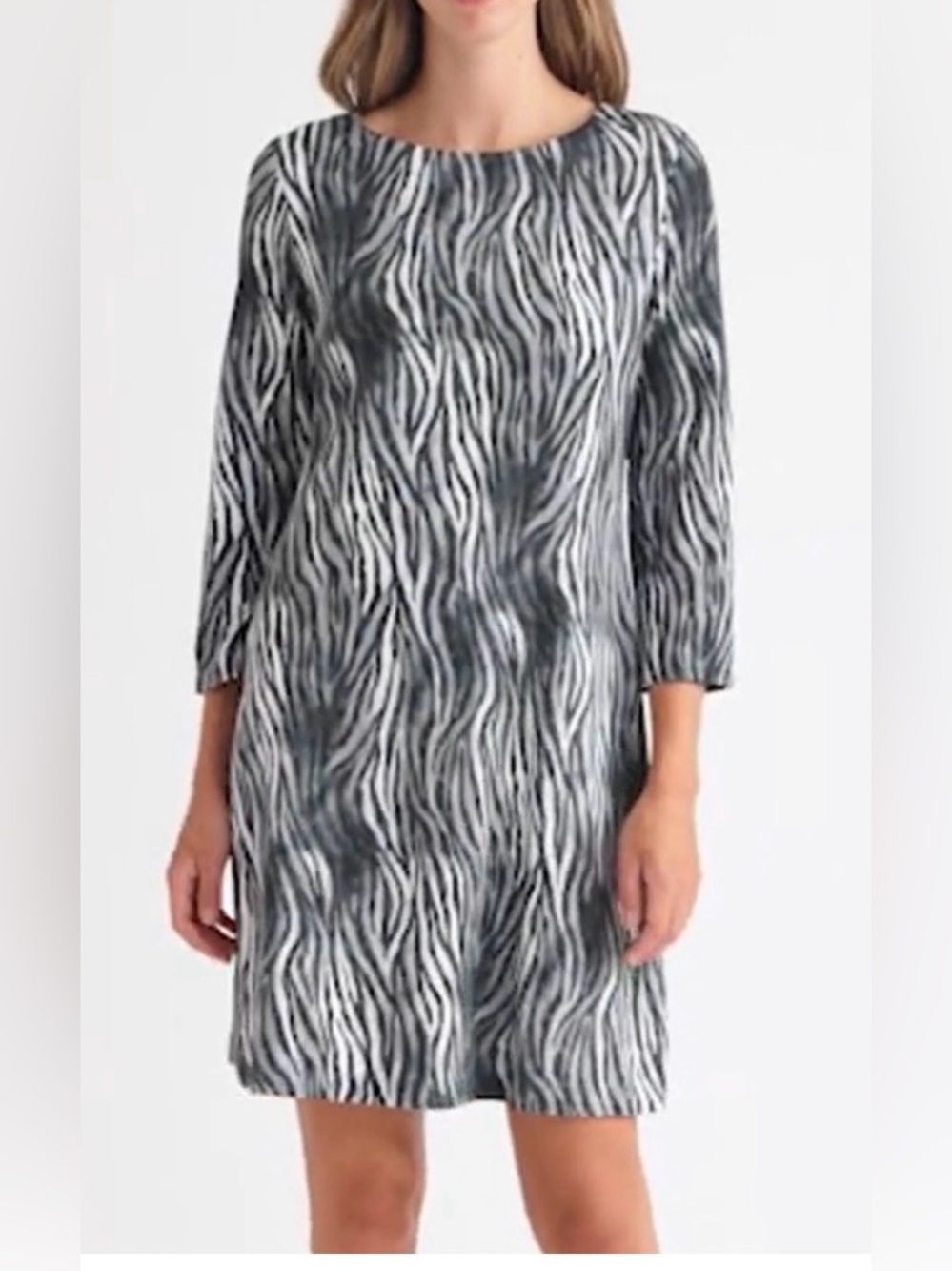 Tommy Bahama Darcy Black & White Zebra Print Top